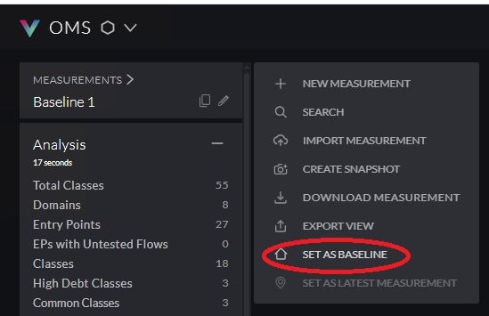 Set As Baseline