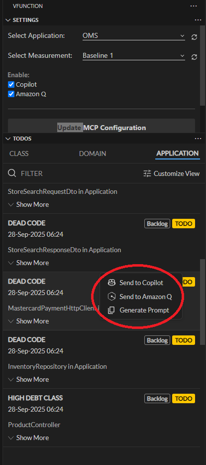 VF Extension Send Prompt