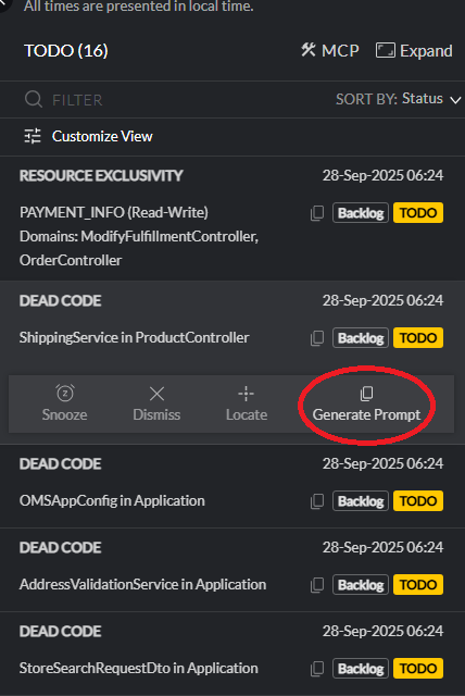 Web UI Prompt