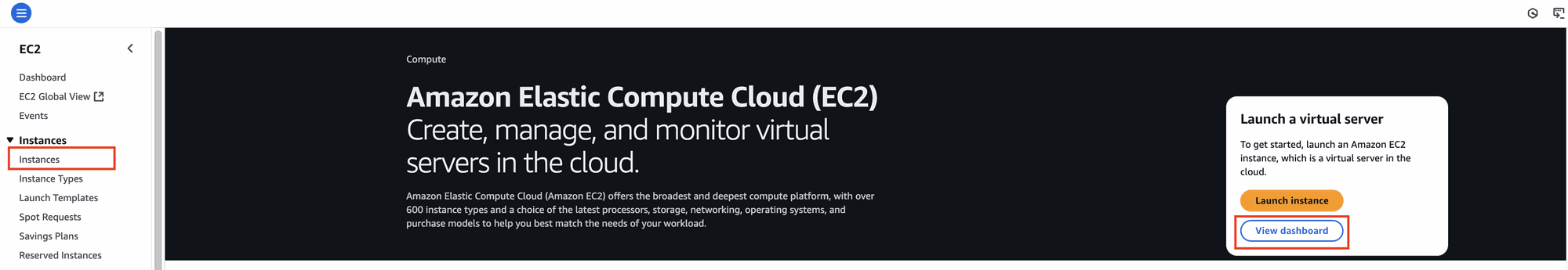 ec2 console