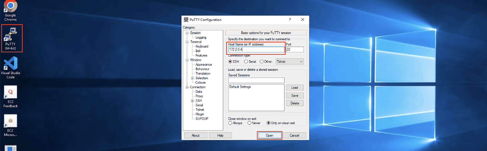 Linux VM SSH