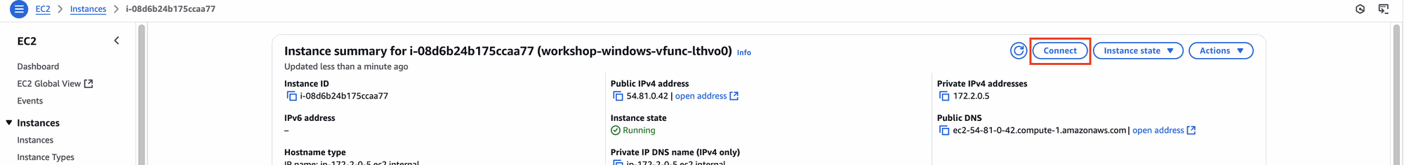 Windows VM rdp